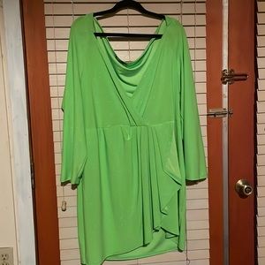 Neon green dress